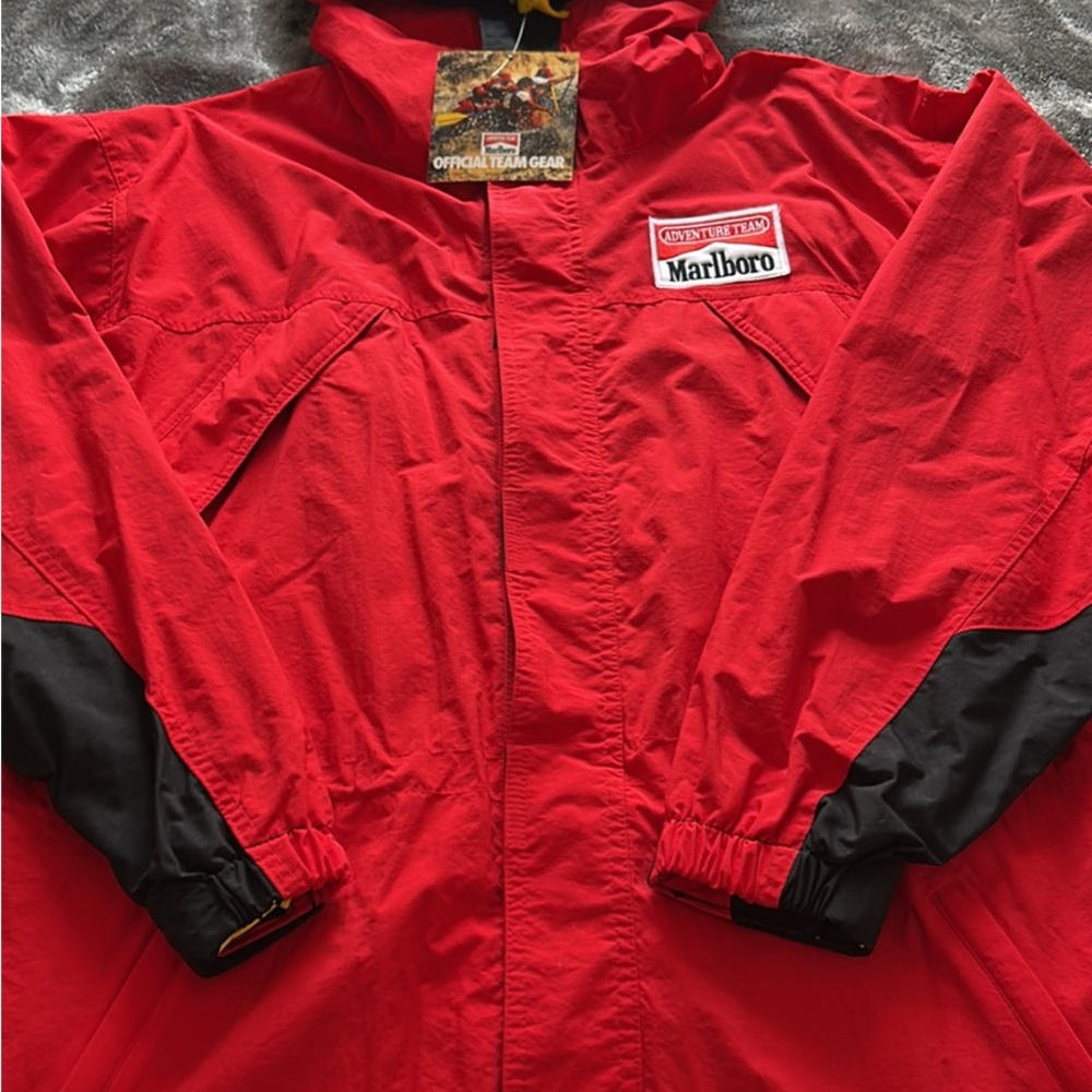 Marlboro Red and Black Adventure Team Jacket with Tag